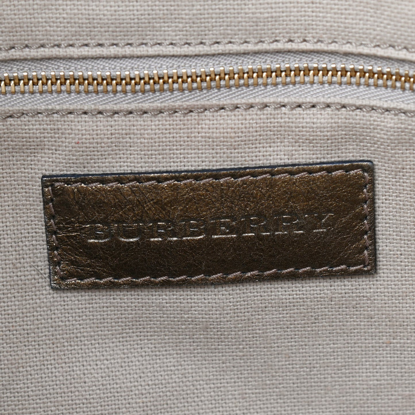 Metallic Nova Check Small Canterbury Tote Gold