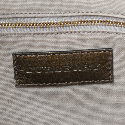 Burberry Metallic Nova Check Small Canterbury Tote Gold 9 of 18