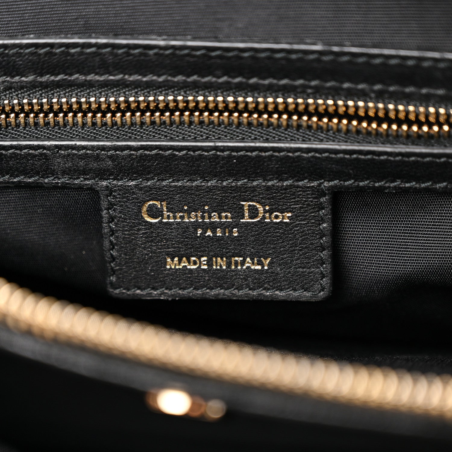 Christian Dior Lambskin Cannage Small Dior Soft Zipped Shopping Tote Black 8 of 12