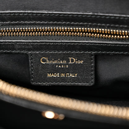 Christian Dior Lambskin Cannage Small Dior Soft Zipped Shopping Tote Black 8 of 12