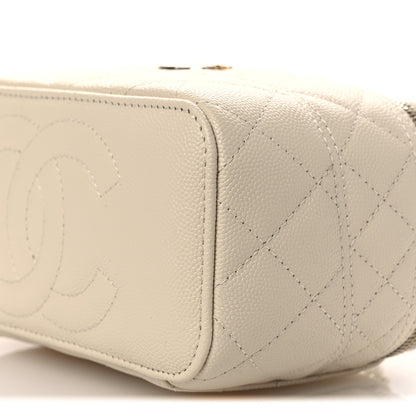 Chanel Caviar Quilted Trendy Handle Mini Vanity Ecru 10 of 11