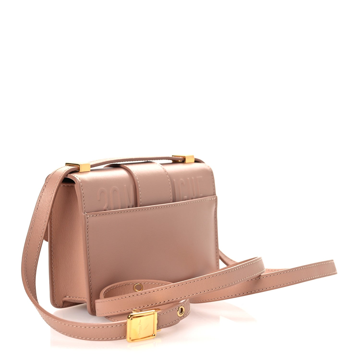 Christian Dior Box Calfskin Micro 30 Montaigne Flap Bag Rose Des Vents 3 of 16