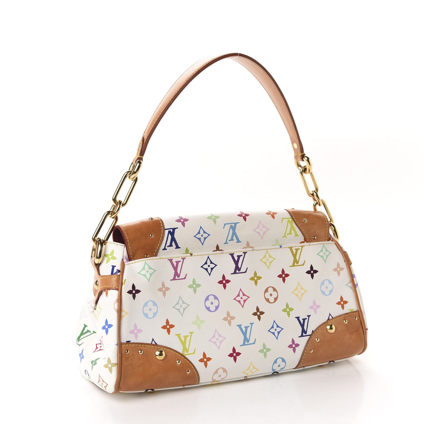 Monogram Multicolor Beverly MM White