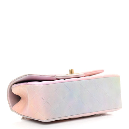 Chanel Lambskin Quilted Ombre Mini Top Handle Rectangular Flap Pink Multicolor 4 of 10