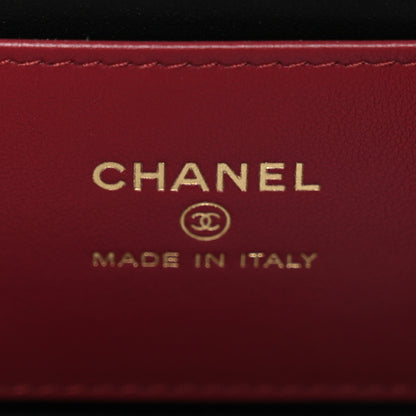 Chanel Shiny Caviar Preppy Coco Long Vanity With Strap Black 6 of 11