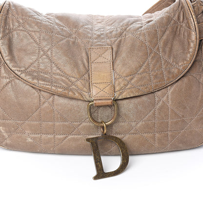 Christian Dior Lambskin Cannage Shoulder Bag Bronze 11 of 17