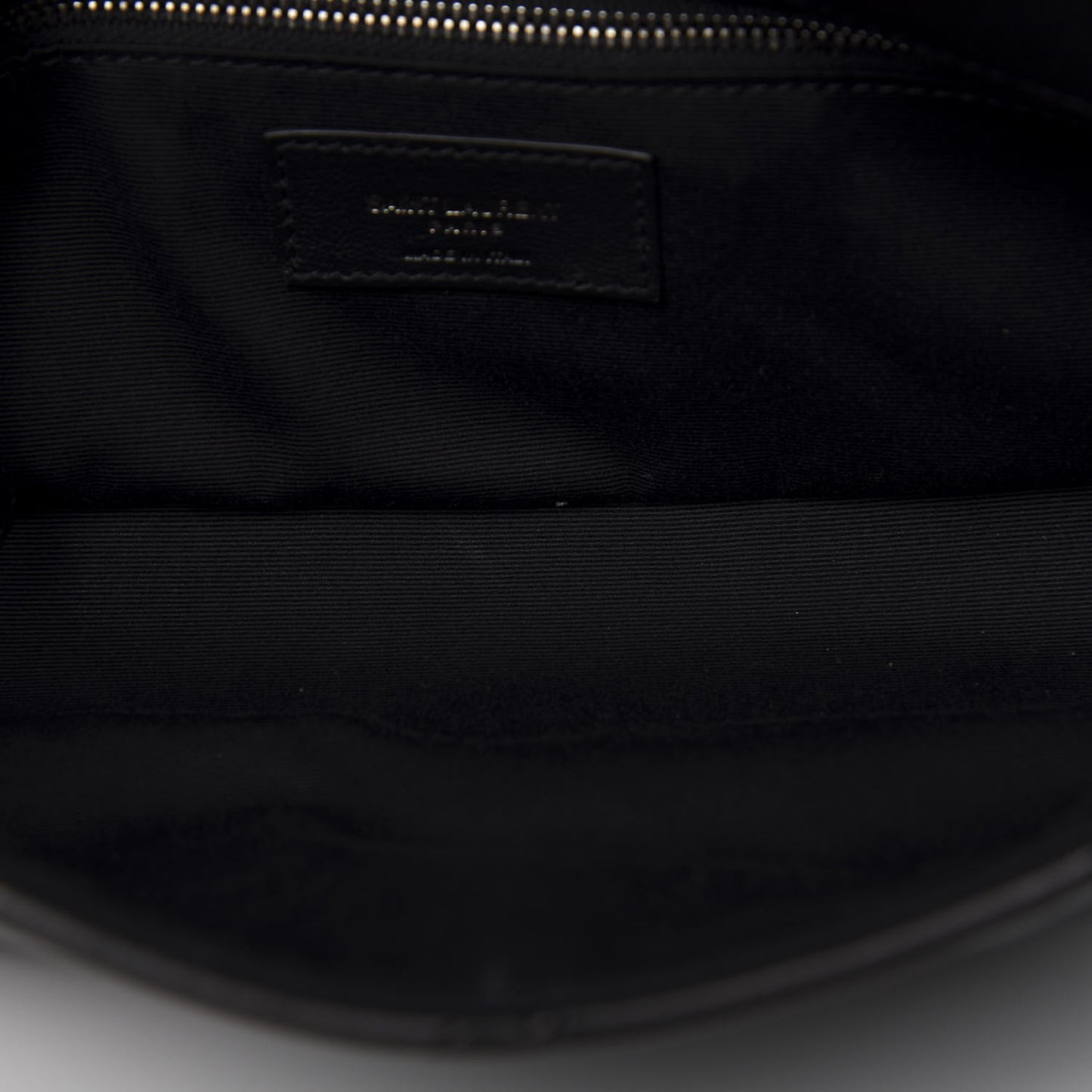 Lambskin Patchwork Micro Stud Monogram Medium Jamie Baguette Black