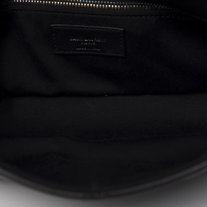 Saint Laurent Lambskin Patchwork Micro Stud Monogram Medium Jamie Baguette Black 5 of 10
