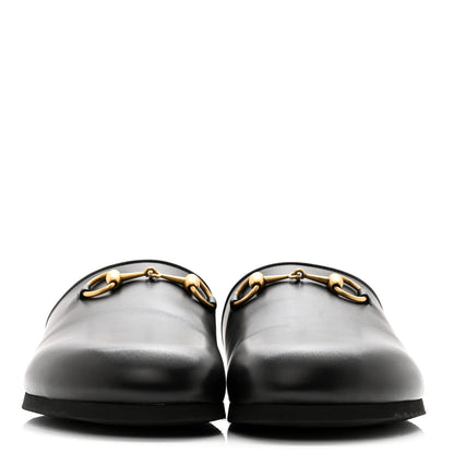 Gucci Jakarta Calfskin Womens Horsebit Slippers 40 Black 2 of 11