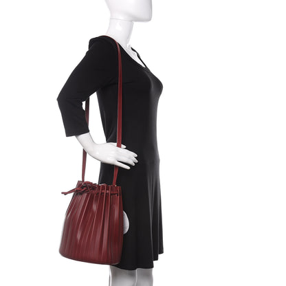 Mansur Gavriel Vegetable Tanned Calfskin Pleated Bucket Bag Borbo 2 of 13