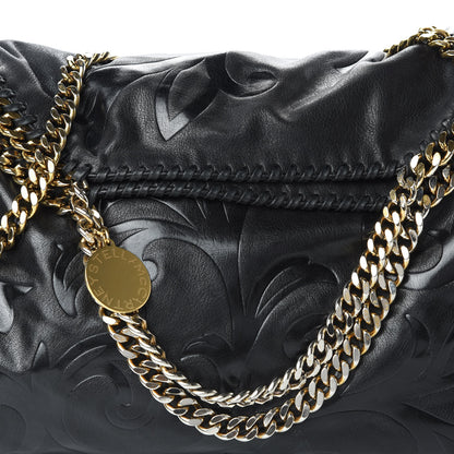 Stella McCartney Eco Alter Nappa Embossed Falabella Fold Over Tote Black 10 of 14