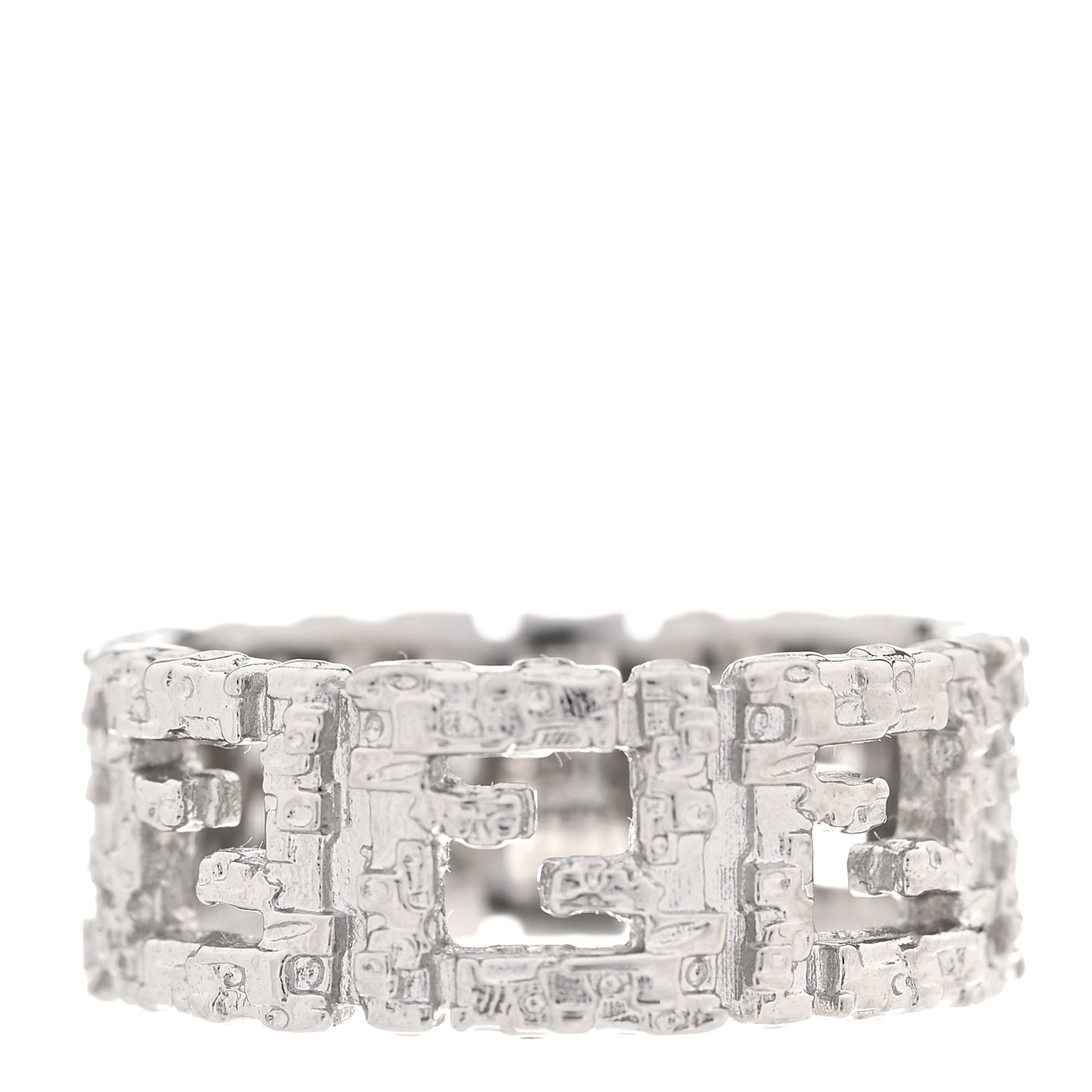 Metal Forever Fendi Ring M 63 10.25 Silver