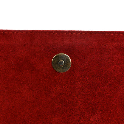 Gucci Patent Microguccissima Small Broadway Clutch Red 9 of 11