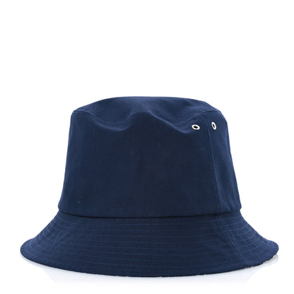 Christian Dior Oblique Reversible Teddy-D Brim Bucket Hat 59 Blue 1 of 14