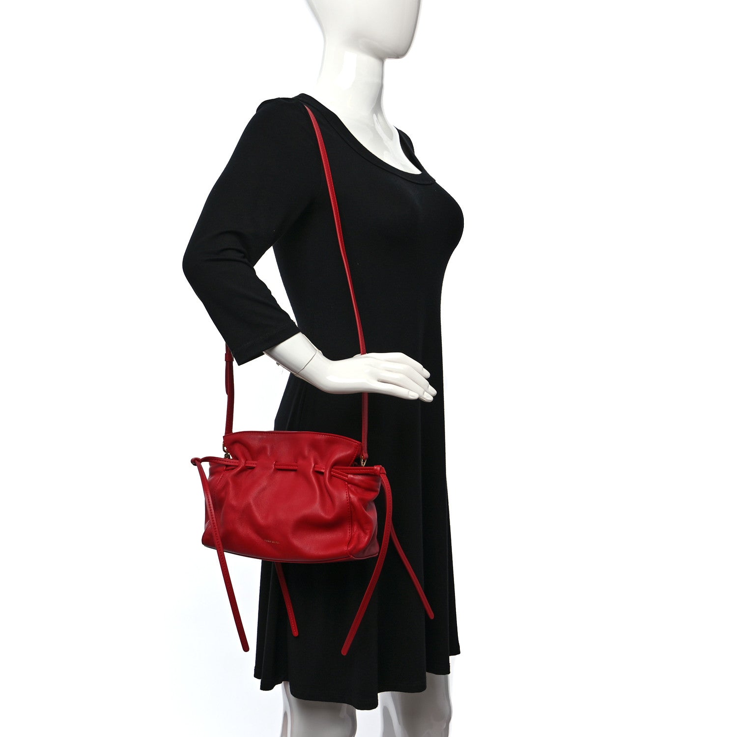 Mansur Gavriel Lambskin Protea Bag Flamma 2 of 8