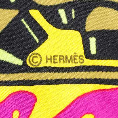 Hermes Silk Graff Graffiti Pocket Square Scarf 5 of 5