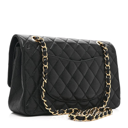 Chanel Caviar Quilted Medium Double Flap Black 3 of 10