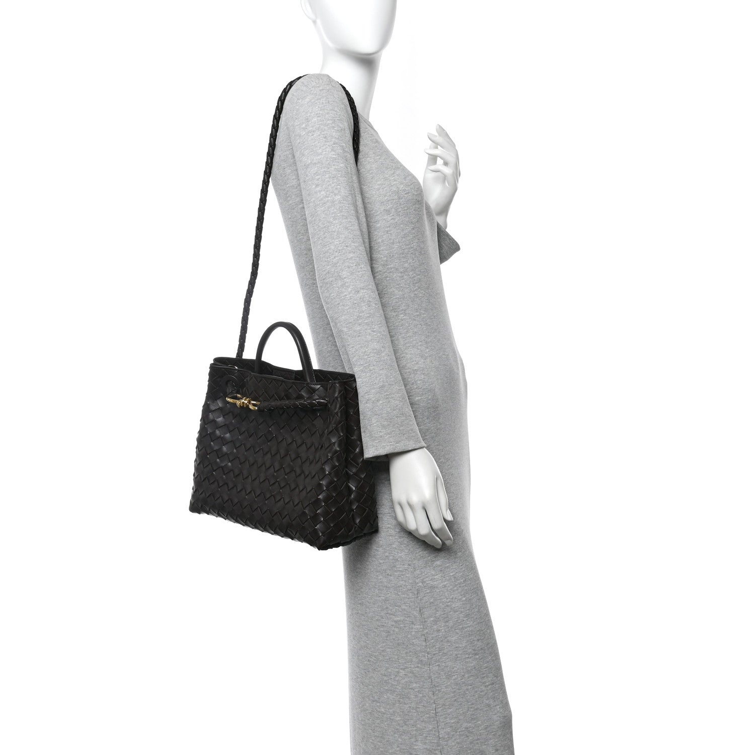 Bottega Veneta Nappa Intrecciato Medium Andiamo Shoulder Bag Fondant 2 of 10