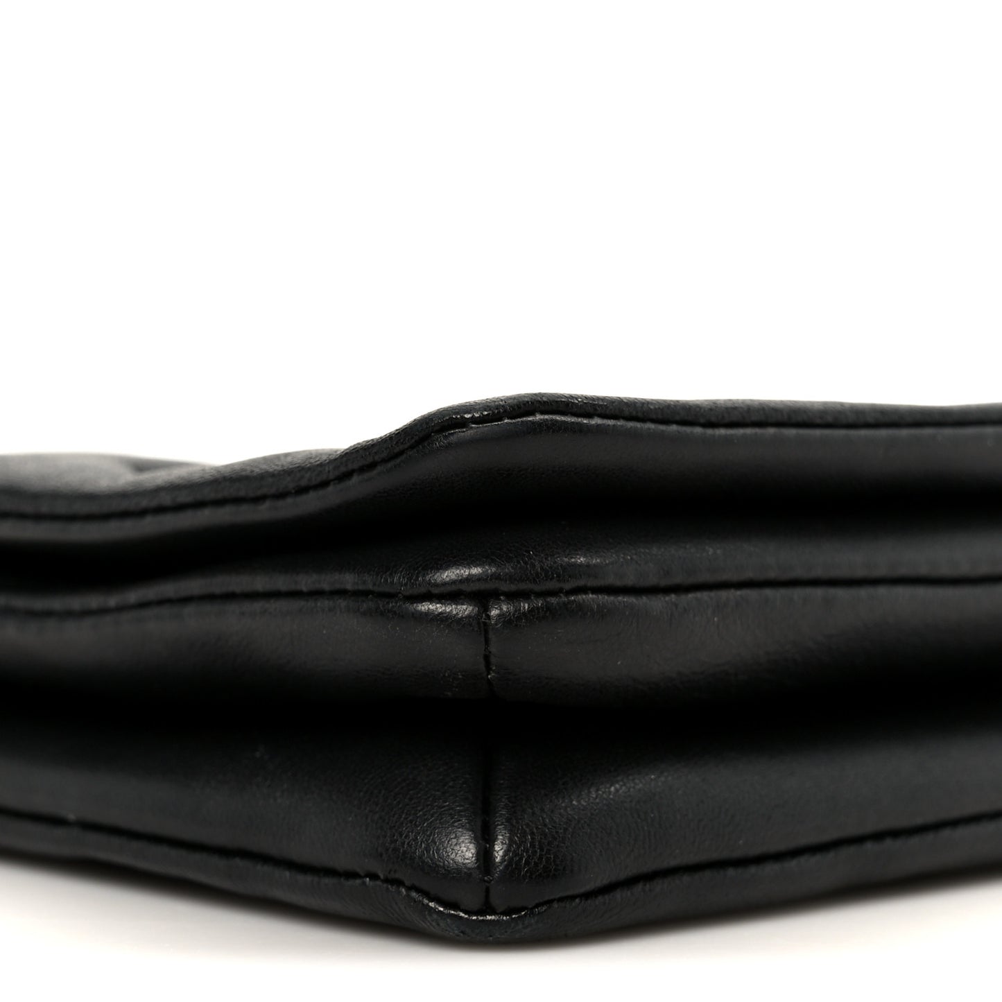 Lambskin Embossed Monogram Pochette Coussin Black