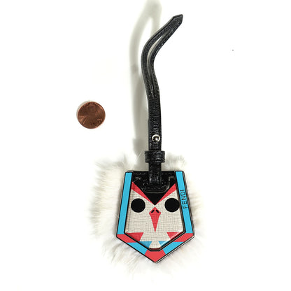Fendi Vitello Elite Fox Fur 2Jours Bag Charm 2 of 4