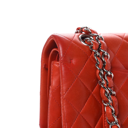 Chanel Lambskin Quilted Medium Double Flap Red 16 of 19