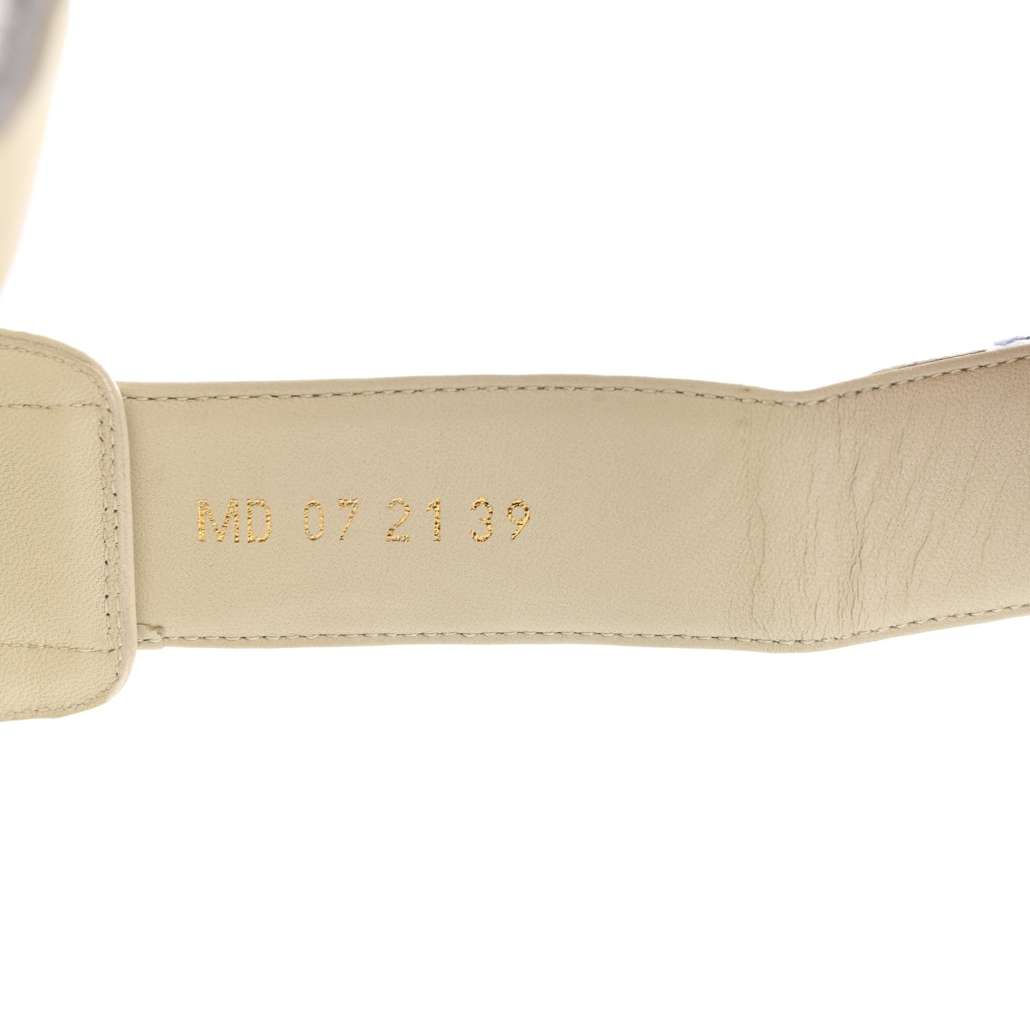 Lambskin Dioract 10mm Sandals 39 Off White