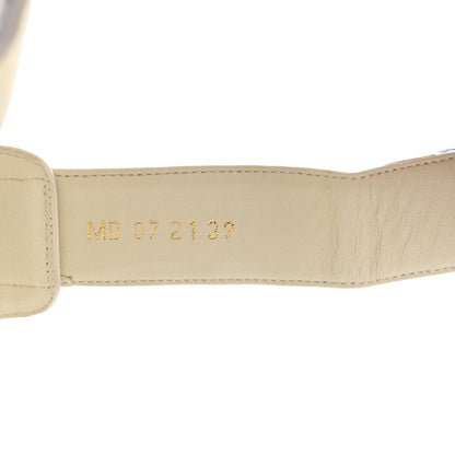 Christian Dior Lambskin Dioract 10mm Sandals 39 Off White 8 of 10
