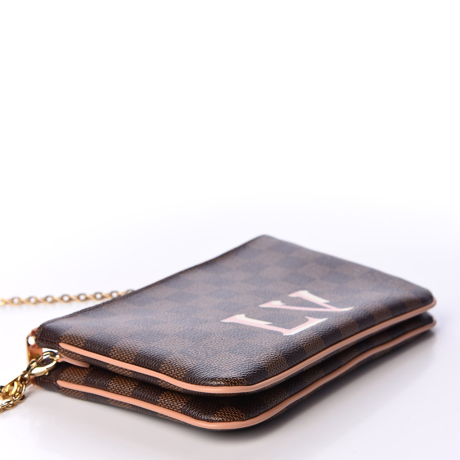 Louis Vuitton Damier Ebene Double Zip Pochette 3 of 9