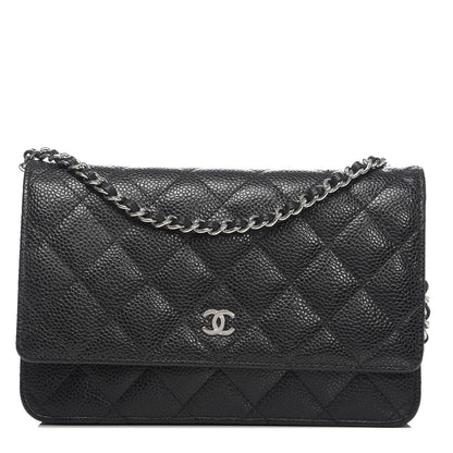 Chanel Caviar Quilted Wallet On Chain WOC Black 1 of 11