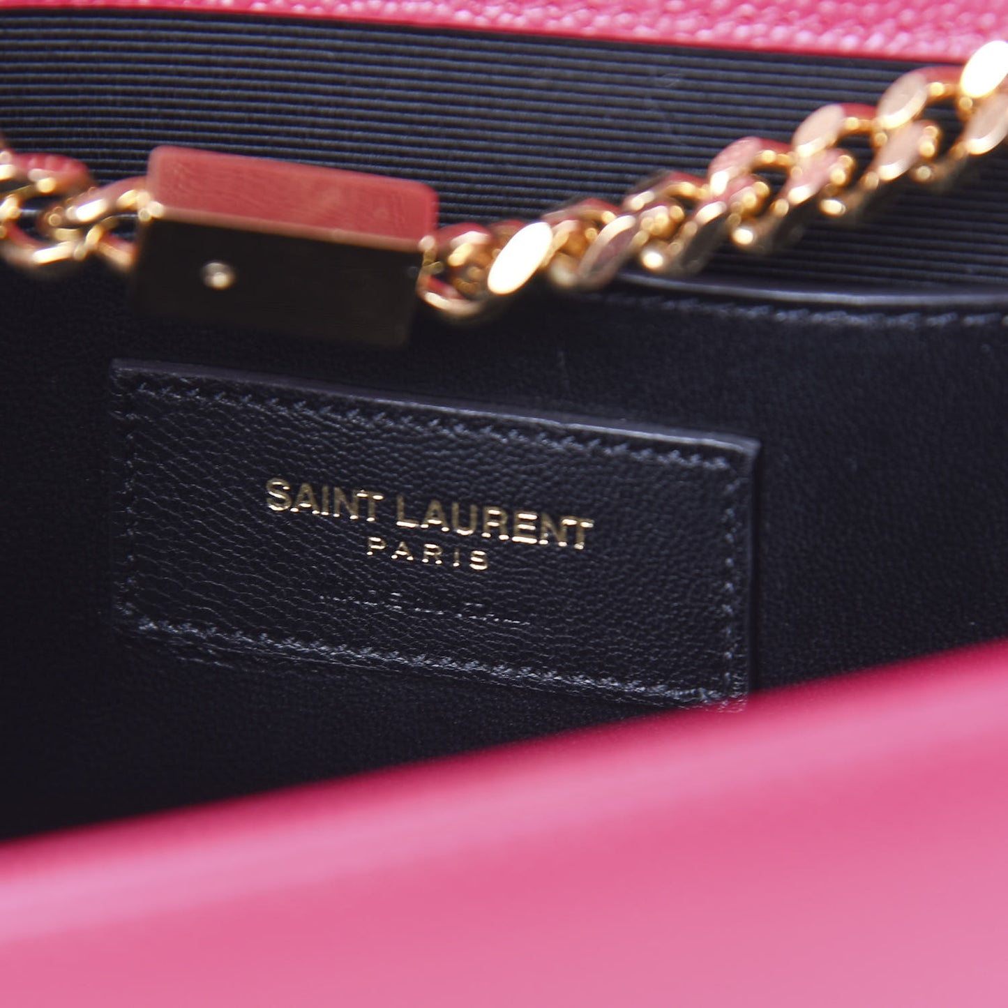 Grain De Poudre Medium Monogram Kate Satchel Lipstick Fuchsia