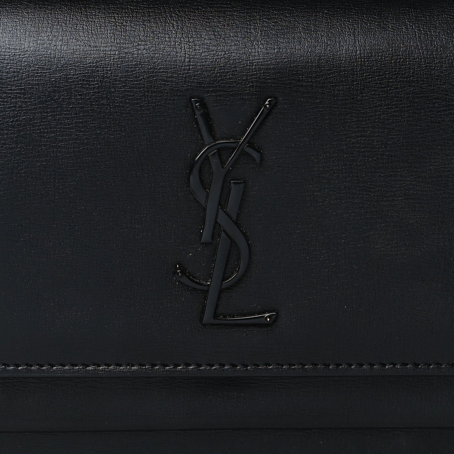 Calfskin Monogram Sunset Chain Wallet Black
