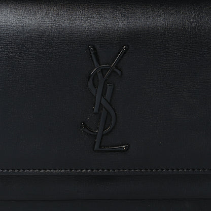 Saint Laurent Calfskin Monogram Sunset Chain Wallet Black 7 of 10
