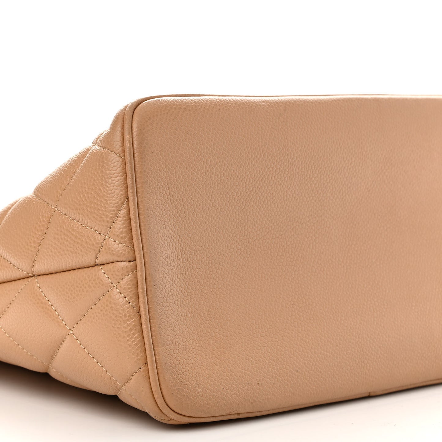 Caviar Quilted Medallion Tote Beige