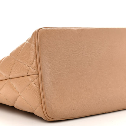 Chanel Caviar Quilted Medallion Tote Beige 9 of 10