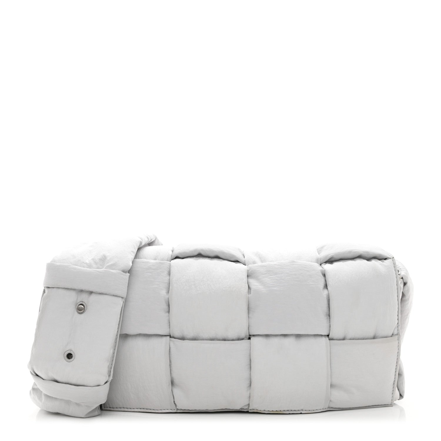 Bottega Veneta Nylon Intrecciato Padded Tech Cassette Bag Frost 3 of 15