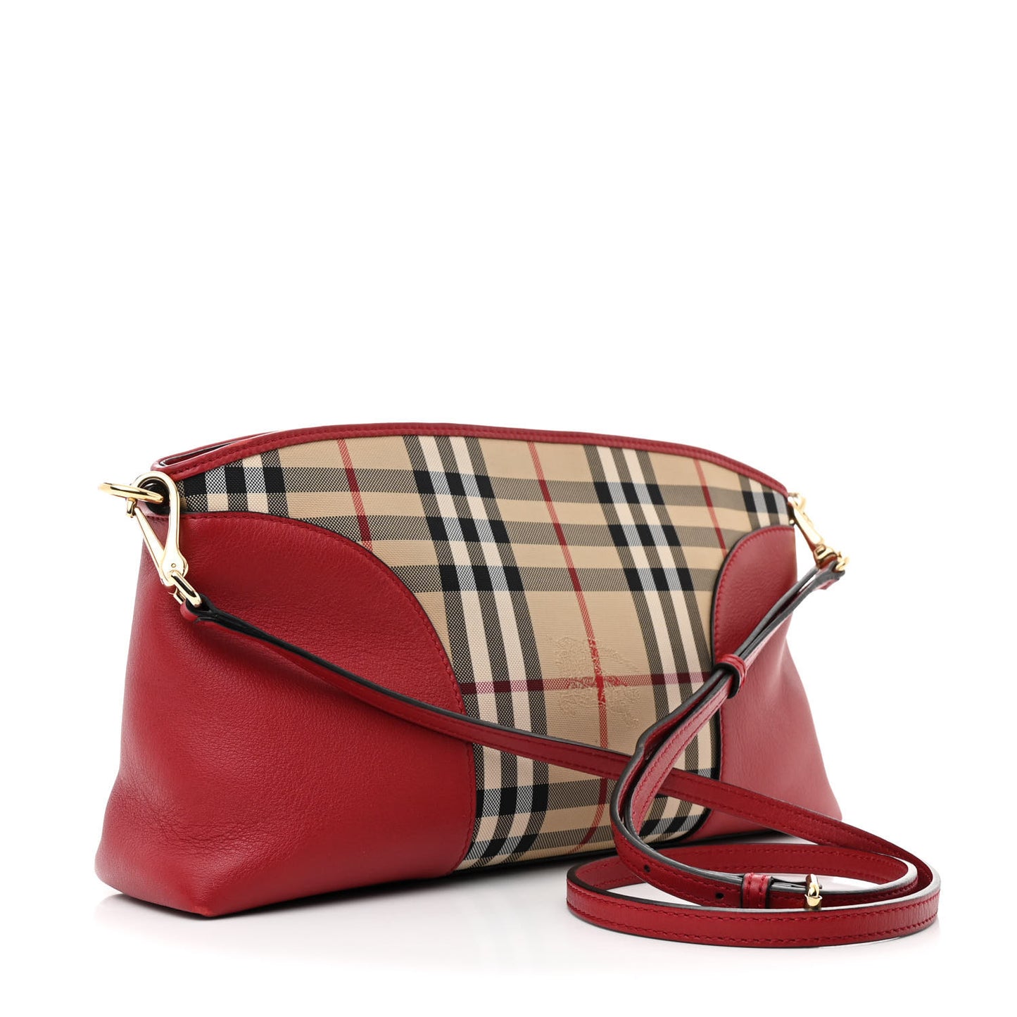 Haymarket Check Small Chichester Crossbody Clutch Red