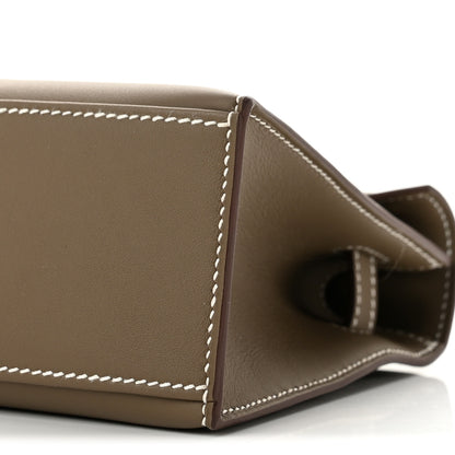 Hermes Swift Kelly Pochette Clutch Etoupe 10 of 11