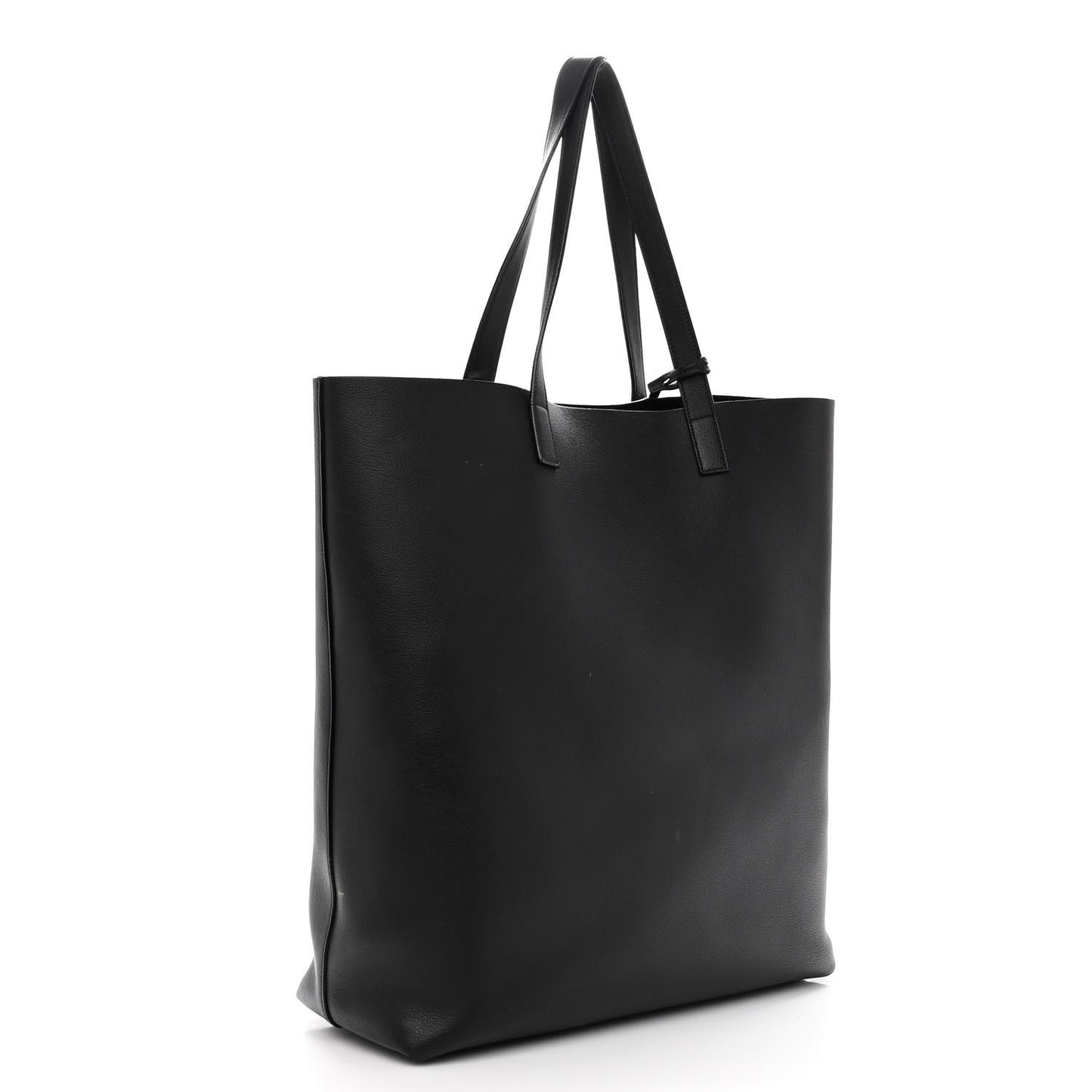 Calfskin Medium Shopping Tote Black