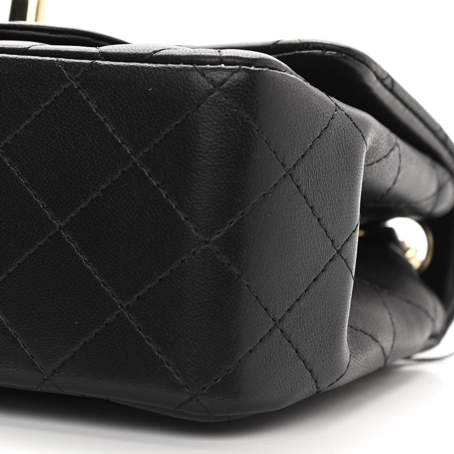 Chanel Lambskin Quilted Mini Square Flap Black 10 of 11