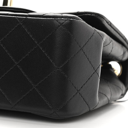 Chanel Lambskin Quilted Mini Square Flap Black 10 of 11