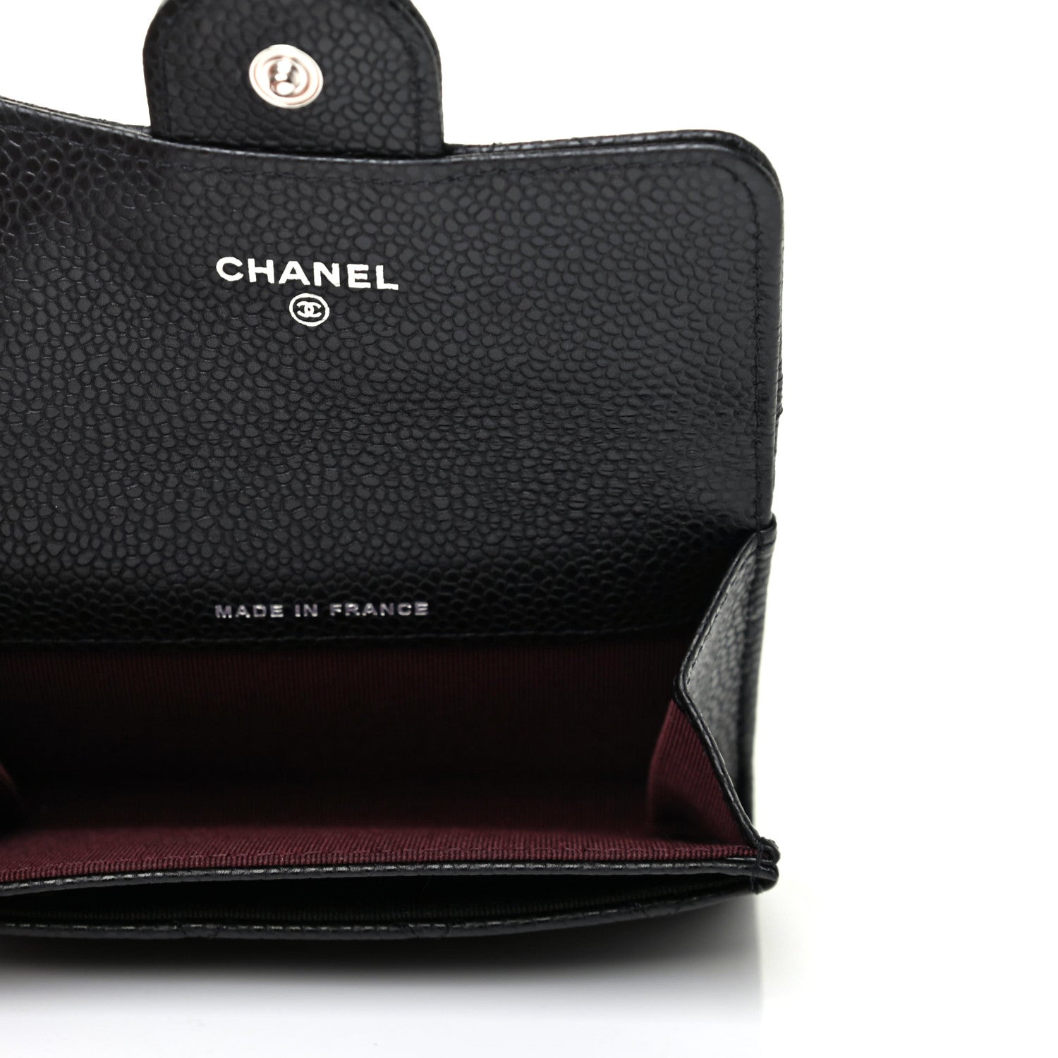 Chanel Caviar Quilted Flap Card Holder Wallet Black 5 of 9