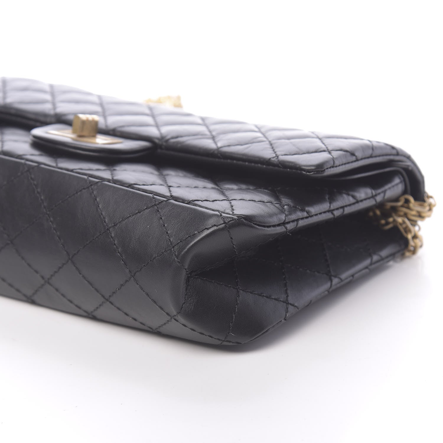 Chanel Aged Calfskin Quilted 2.55 Reissue 225 Flap Black 10 of 12