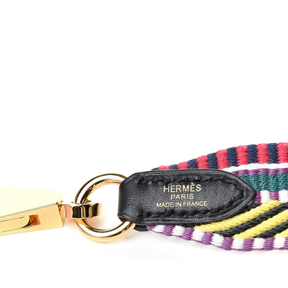 Hermes Toile Swift 25mm Sangle Cavale Shoulder Strap Multicolor Black 3 of 5