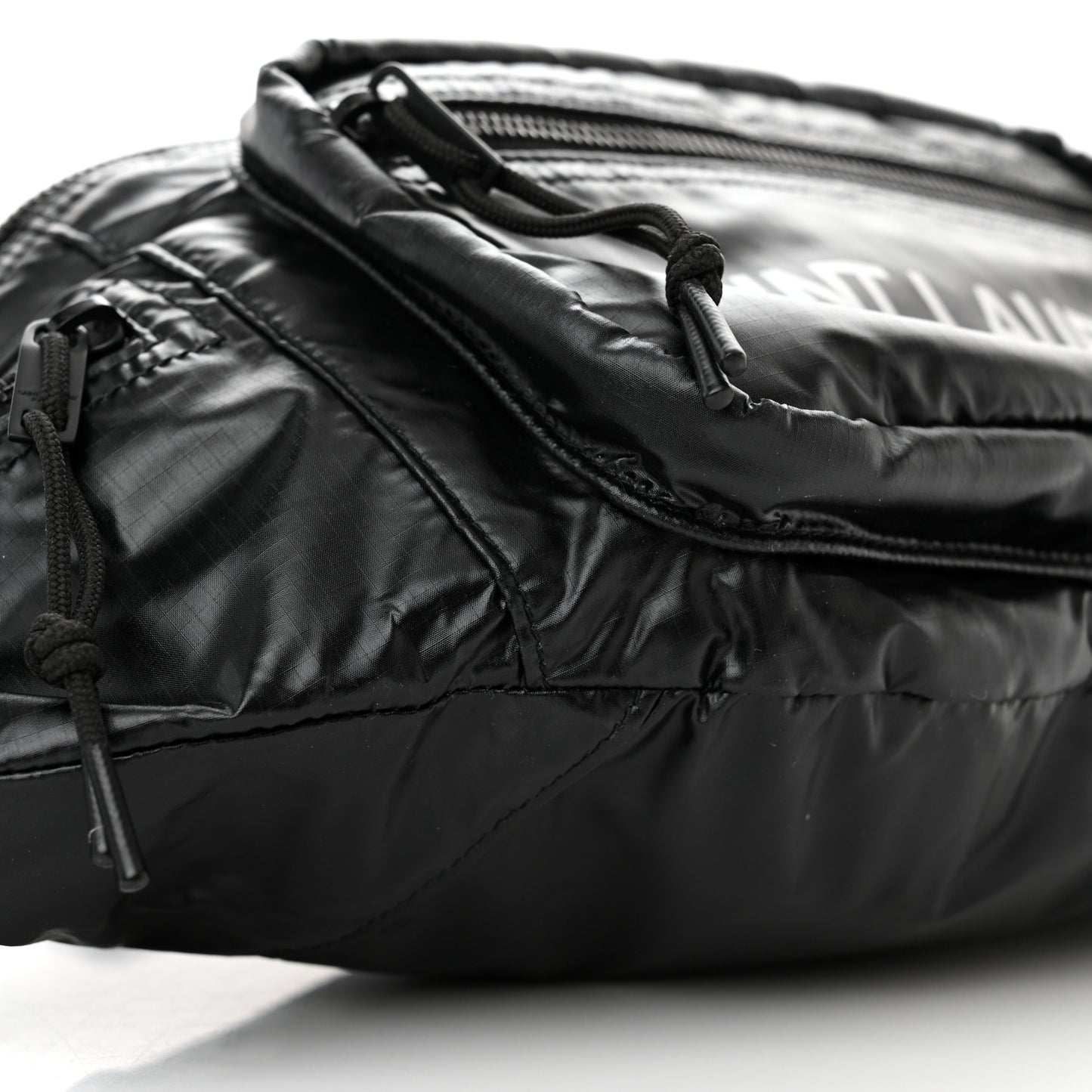 Nylon Logo Ripstop Body Belt Bag Black