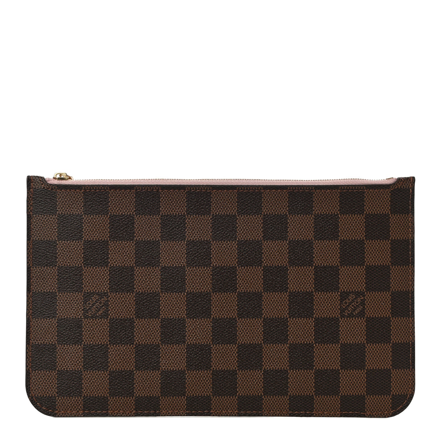 Louis Vuitton Damier Ebene Neverfull MM GM Pochette Rose Ballerine 1 of 9
