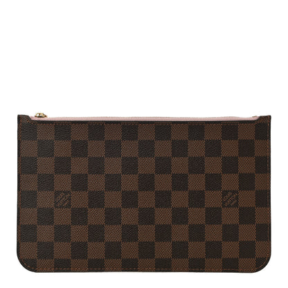 Louis Vuitton Damier Ebene Neverfull MM GM Pochette Rose Ballerine 1 of 9