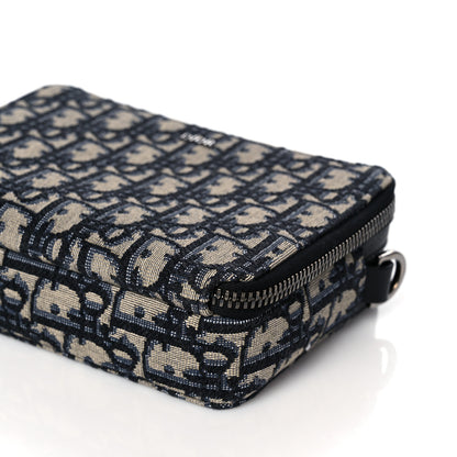 Christian Dior Oblique Pouch Navy Blue 12 of 15