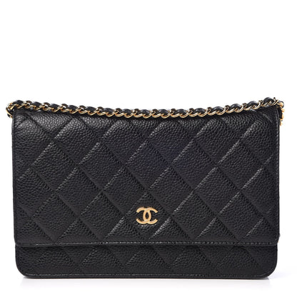 Chanel Caviar Quilted Wallet On Chain WOC Black 1 of 9