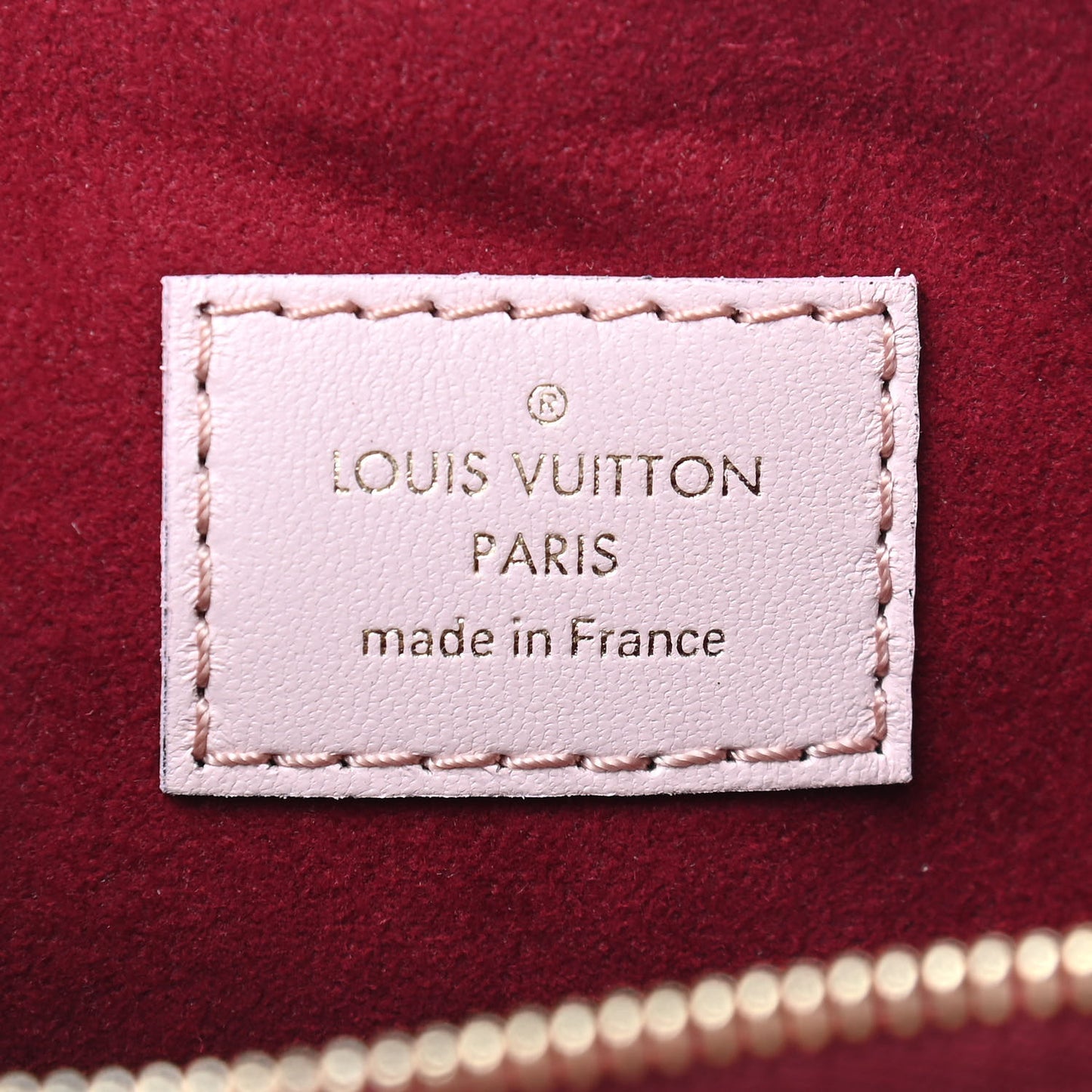 Lambskin Embossed Monogram Coussin PM Rose