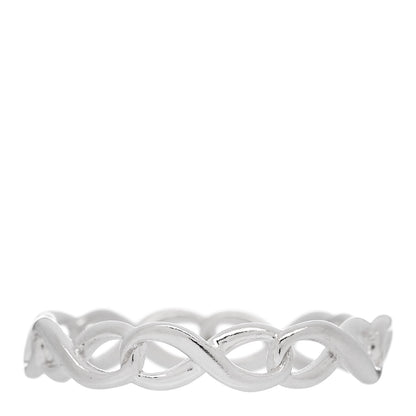 Tiffany Sterling Silver Narrow Infinity Band Ring 50 5.5 3 of 5